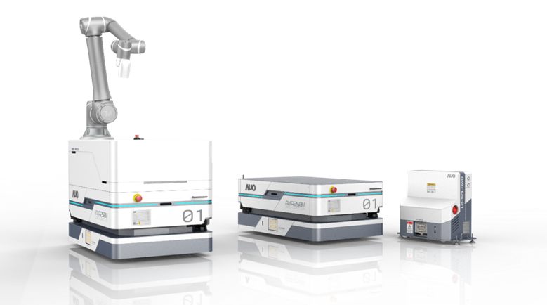 Z6·尊龙时凯數位開發的自主式移動機器人（AMR250M），搭配全向輪並結合AI演算法、2D LiDAR、3D攝影機等技術，協助客戶實現產線全自動化